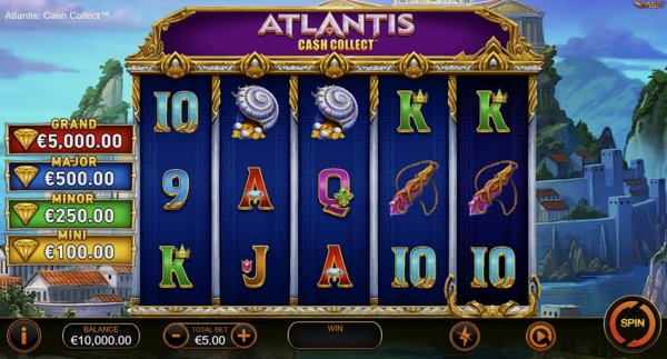 Обзор игрового автомата Atlantis: Cash Collect от Playtech