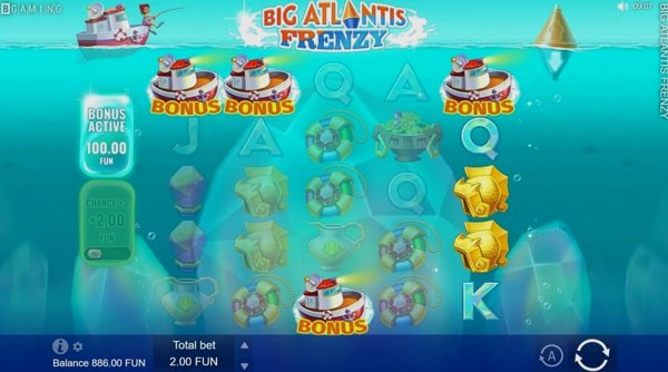 Обзор игрового автомата Big Atlantis Frenzy от BGaming