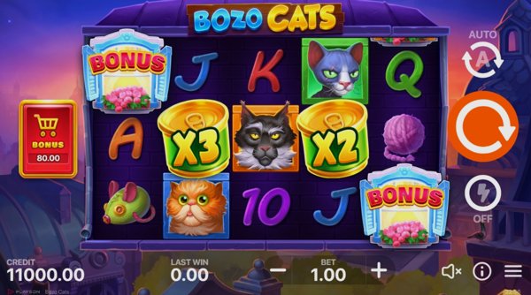 Обзор игрового автомата Bozo Cats (Playson)