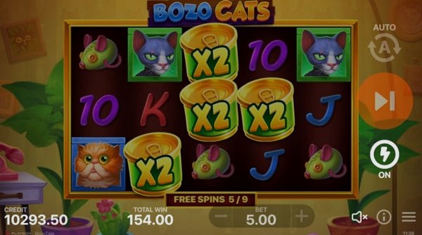 Обзор игрового автомата Bozo Cats (Playson)