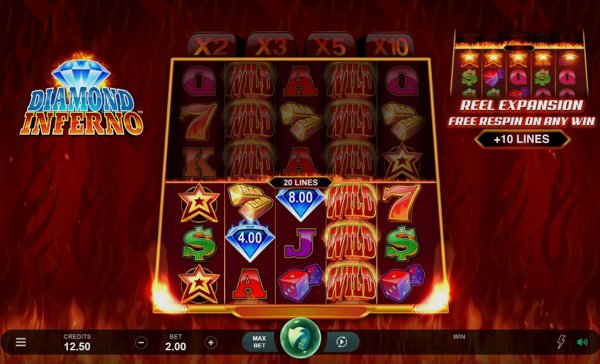 Обзор игрового автомата Diamond Inferno