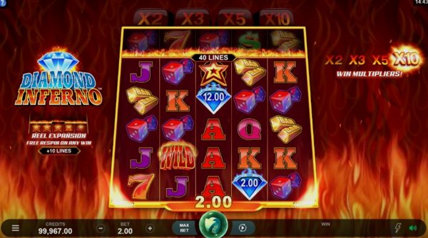 Обзор игрового автомата Diamond Inferno