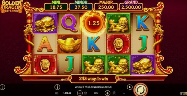 Обзор игрового автомата Golden Dragon Inferno (Betsoft)