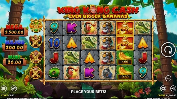 Обзор игрового автомата King Kong Cash Even Bigger Bananas