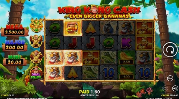 Обзор игрового автомата King Kong Cash Even Bigger Bananas