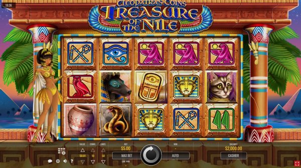Обзор игрового автомата Cleopatra’s Coins: Treasure of the Nile
