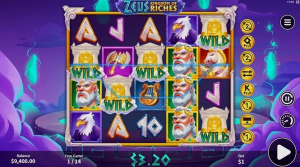 Обзор игрового автомата Zeus Kingdom of Riches (Skywind)